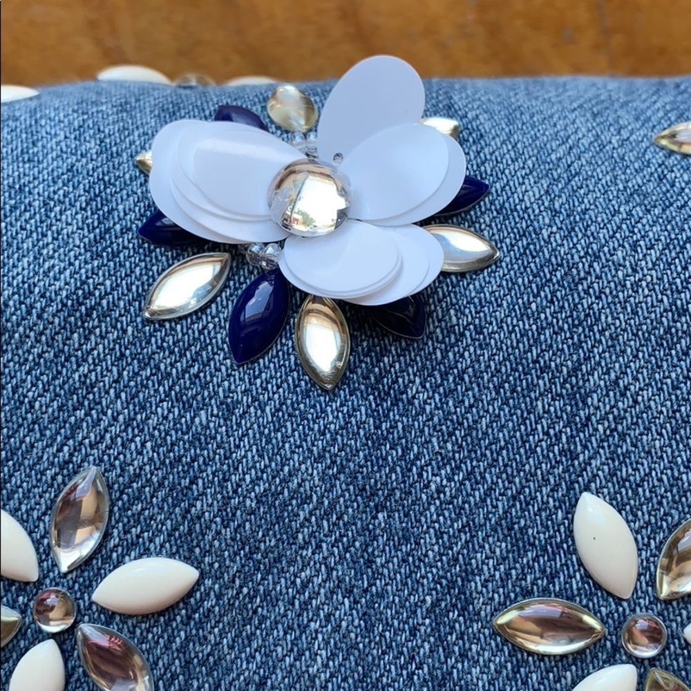 Michael‎ Kors - flower embellished crop jeans, 4 - Picture 13 of 14